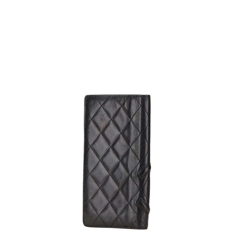 Chanel Cambon Line Lambskin Long Wallet