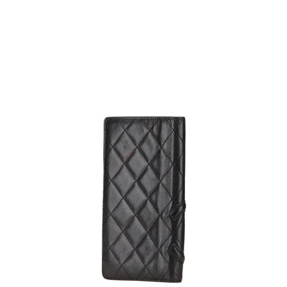 Chanel Cambon Line Lambskin Long Wallet