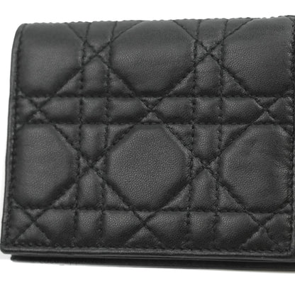 Christian Dior Mini Lady Dior Wallet Black Cannage Lambskin