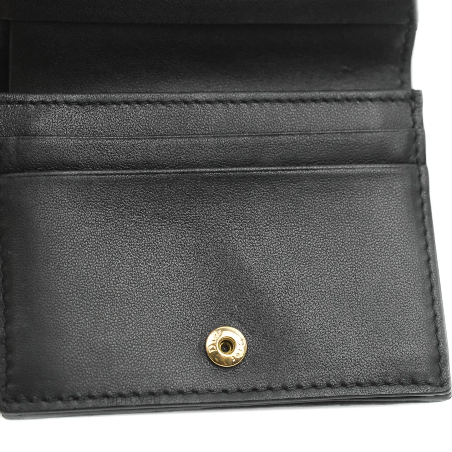 Christian Dior Mini Lady Dior Wallet Black Cannage Lambskin