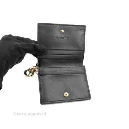 Christian Dior Mini Lady Dior Wallet Black Cannage Lambskin