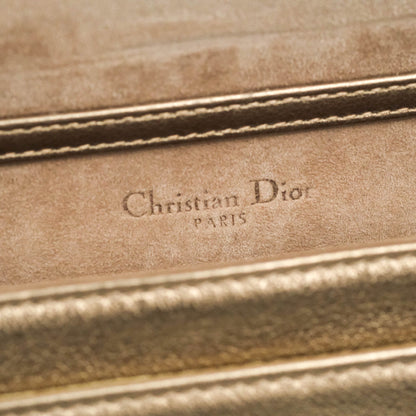 Christian Dior Diorama Wallet on Chain Metallic Rose Gold Calfskin Gold Hardware