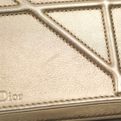 Christian Dior Diorama Wallet on Chain Metallic Rose Gold Calfskin Gold Hardware