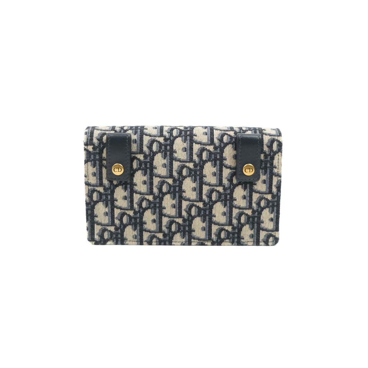 Christian Dior Blue Dior Oblique Jacquard Saddle Belt Pouch