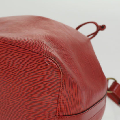 Louis Vuitton Red Leather Noe shoulder bag