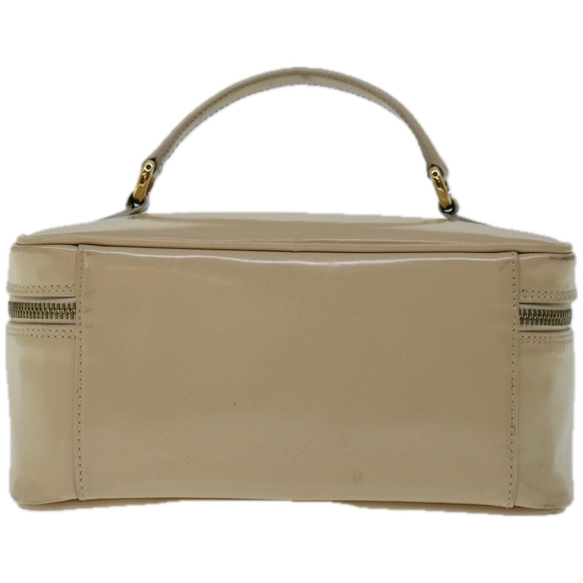 Gucci Vanity Ecru Patent Leather Clutch Bag