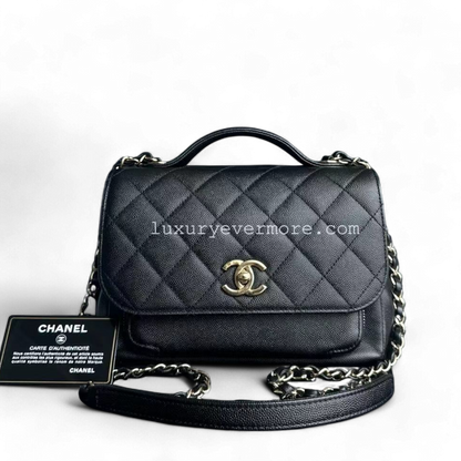 *Full Set with Receipt* Chanel Business Affinity - Medium Caviar Quilted Calfskin Black Gold Hardware Series 26