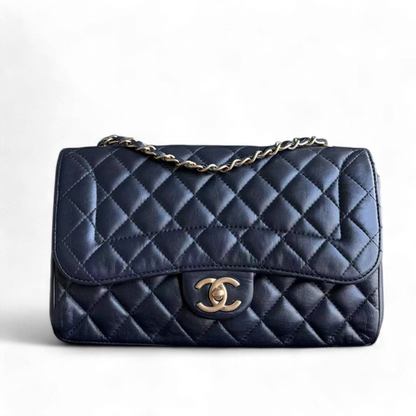 Chanel Seasonal Flap Medium 25CM Quilted Chic Flap Lambskin Golden Hardware Series 21