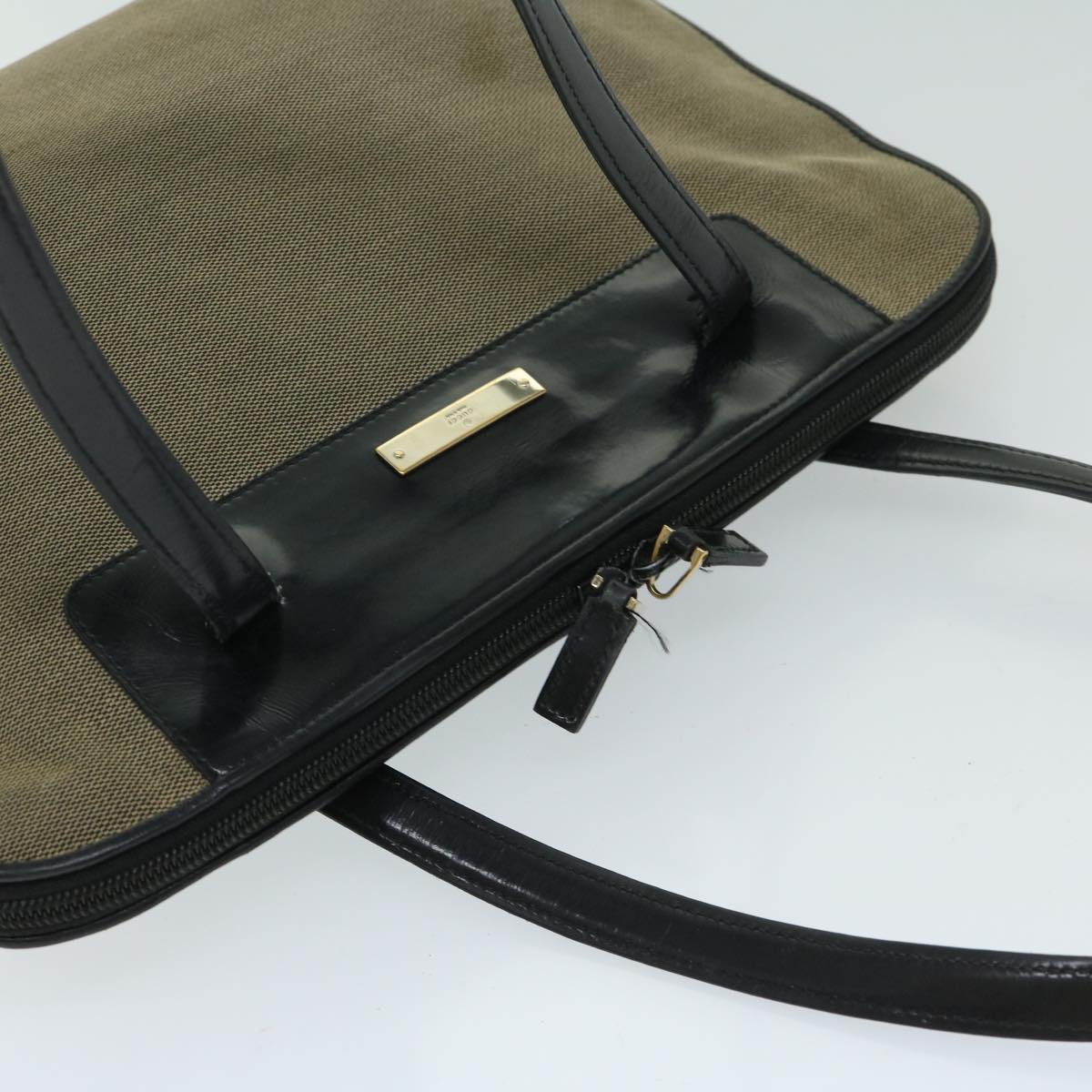 Gucci Beige Canvas Shoulder Bag