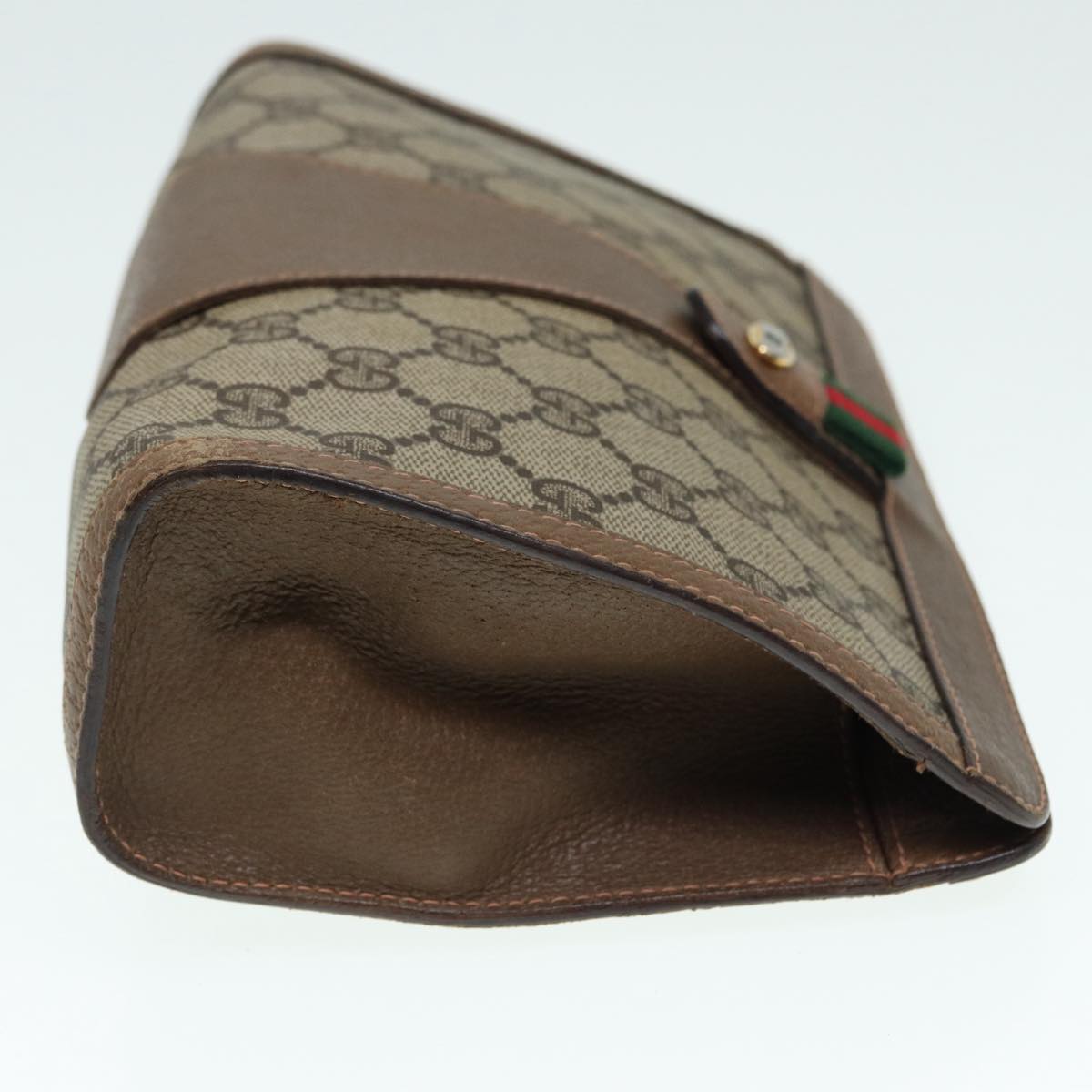 Gucci Gg Canvas Beige Canvas Clutch Bag