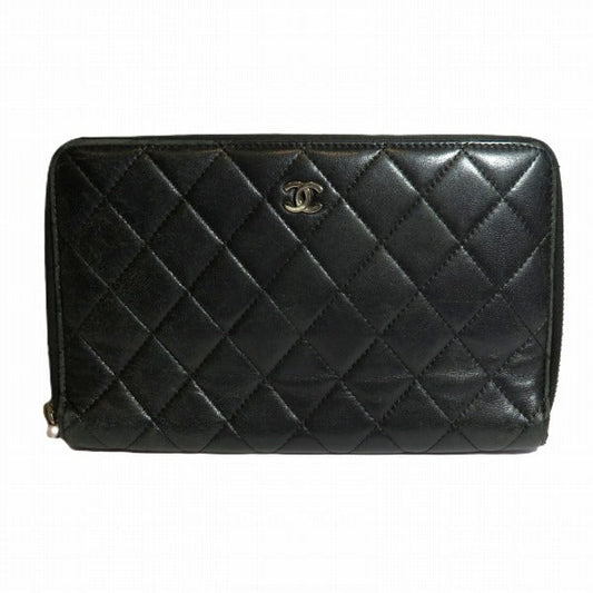 Chanel Matelasse Lambskin Long Wallet
