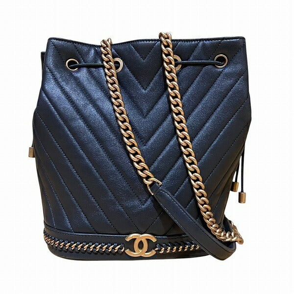 Chanel V Stitch Leather Shoulder Bag