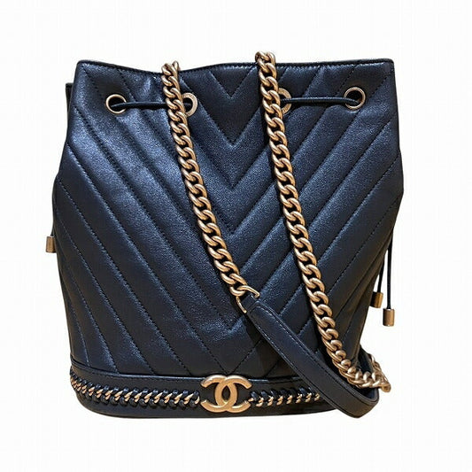 Chanel V Stitch Leather Shoulder Bag
