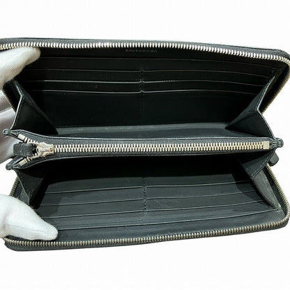 Balenciaga Leather Zip-Around Wallet 551935