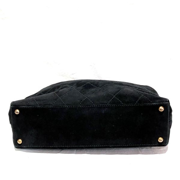 Chanel Coco Mark Wild Stitch Suede Leather Tote Bag
