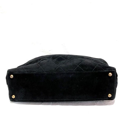 Chanel Coco Mark Wild Stitch Suede Leather Tote Bag