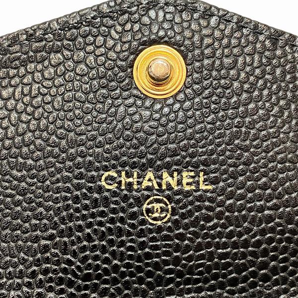Chanel Coco Mark Caviar Long Wallet
