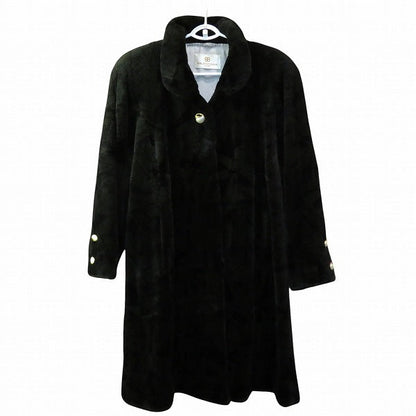 Balenciaga Fur Long Coat Outerwear