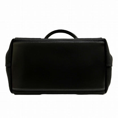Balenciaga Cabas Canvas Leather Tote Bag