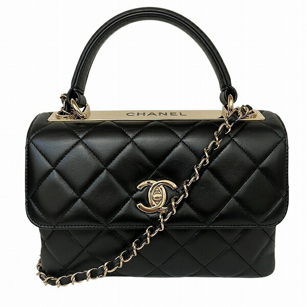Chanel Top Handle Lambskin 2way Bag