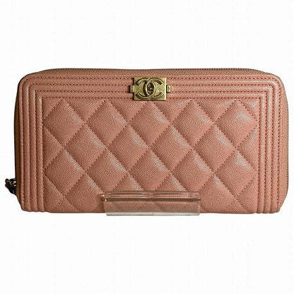 Chanel Boy Chanel Caviar Skin Long Wallet