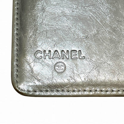 Chanel Coco Mark Leather Long Wallet