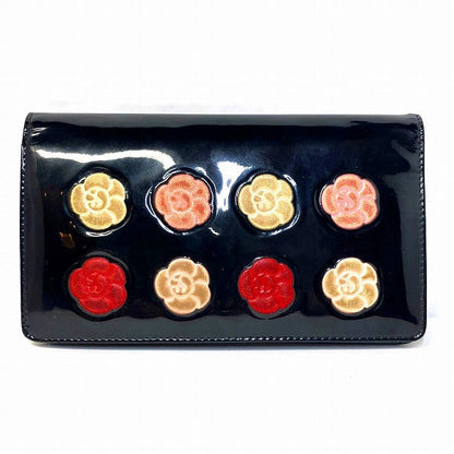 Chanel Camellia Enamel Long Wallet