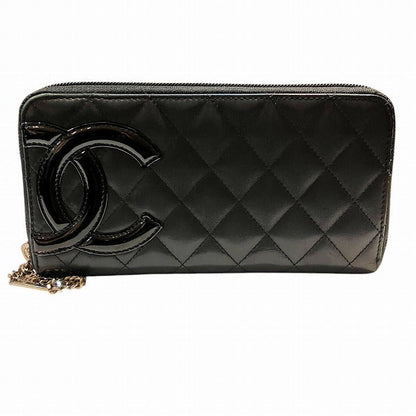 Chanel Cambon Line Leather Long Wallet