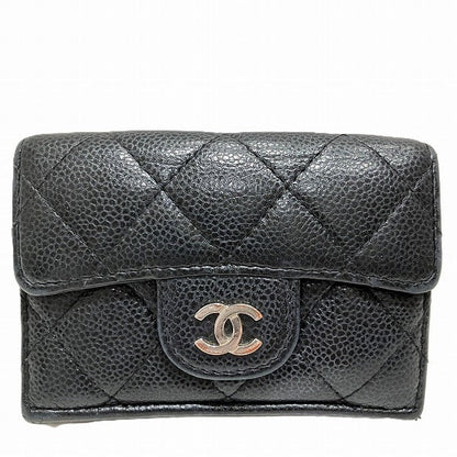 Chanel Matelasse Caviar Skin Compact Wallet