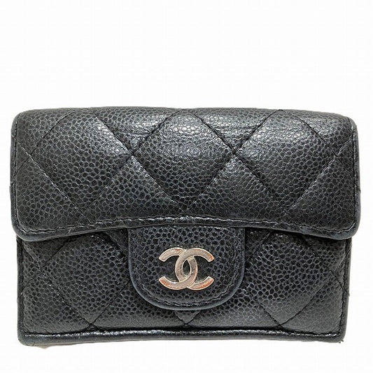 Chanel Matelasse Caviar Skin Compact Wallet