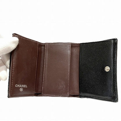 Chanel Matelasse Caviar Skin Compact Wallet