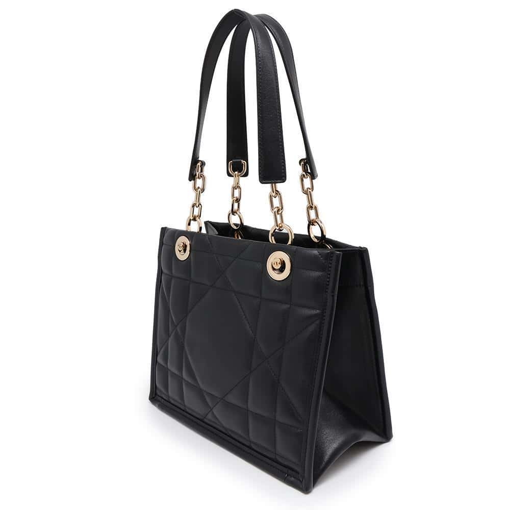 Dior Tote Bag Essential Archi Cannage BlackM8721OZVJ Leather