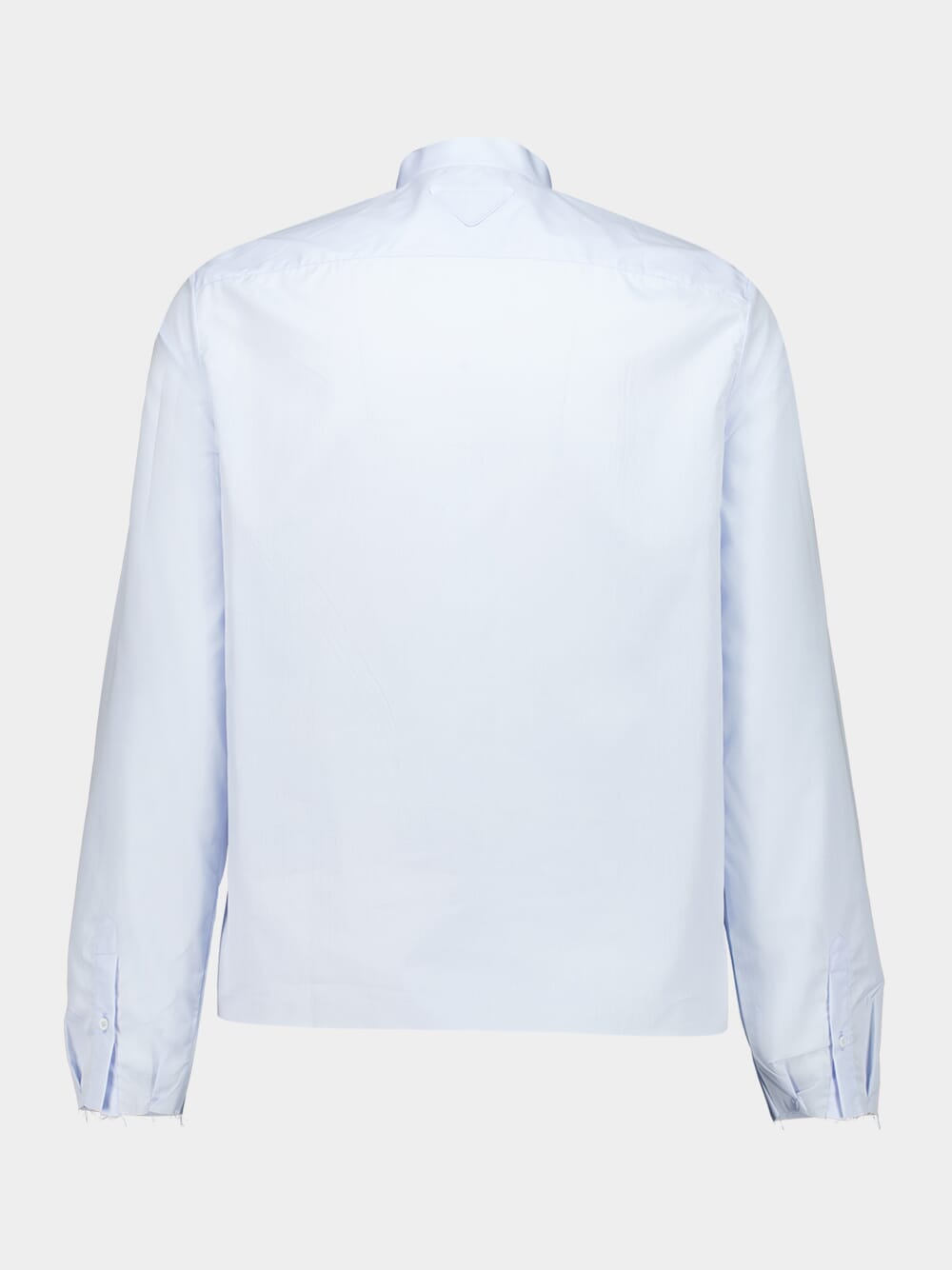 Astro Blue Cotton Mandarin Shirt
