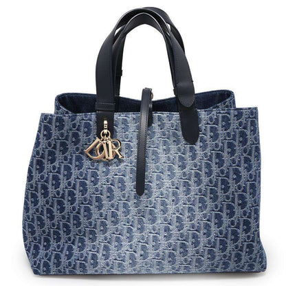 Dior Oblique Tote Bag by Jules BlueM2820ODCE_M49E Denim Size Large