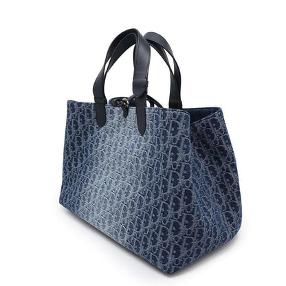 Dior Oblique Tote Bag by Jules BlueM2820ODCE_M49E Denim Size Large