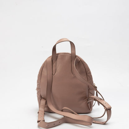 Jimmy Choo Nude Pink Quilted Backpack