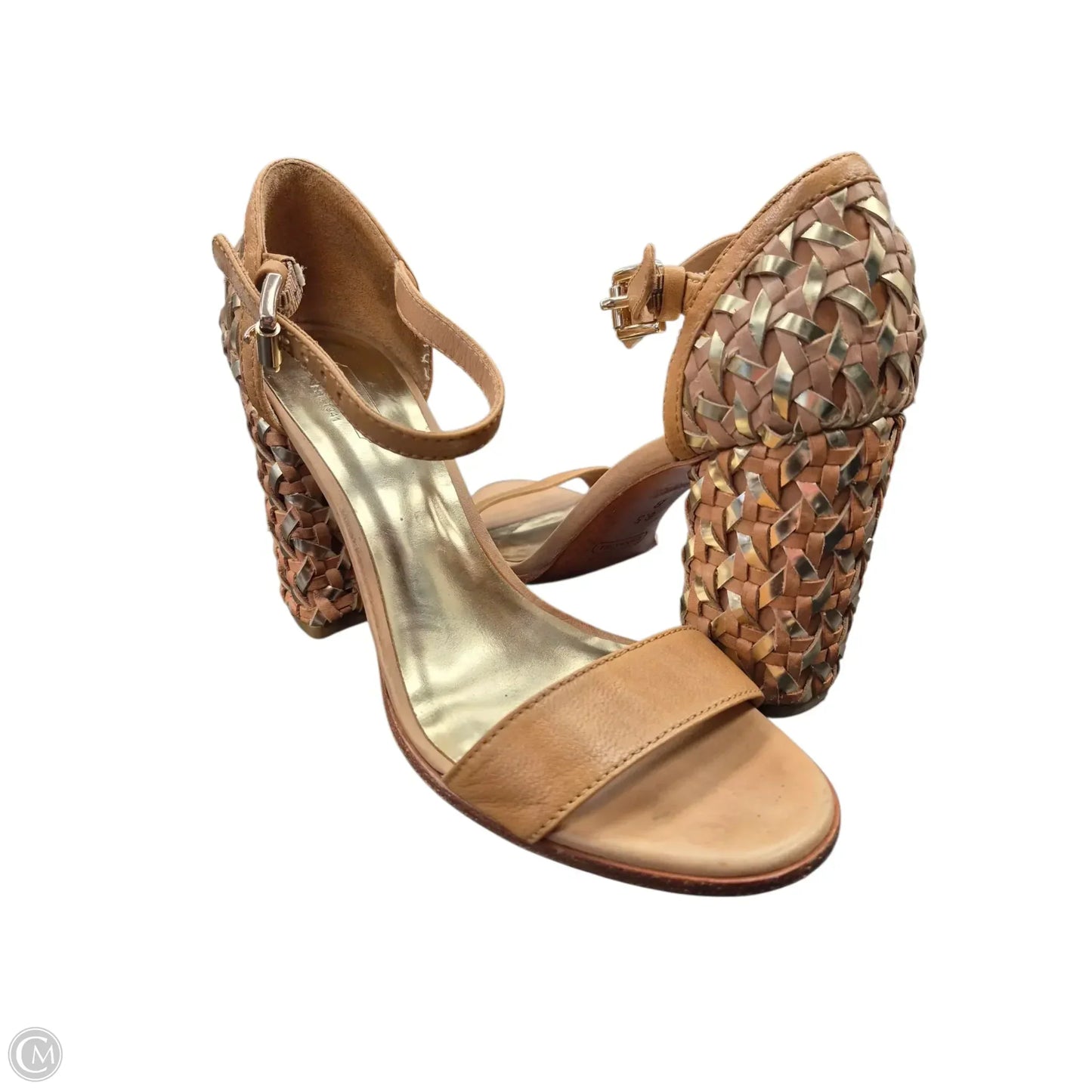 Shoes Designer By Coach In Gold, Size: 6.5