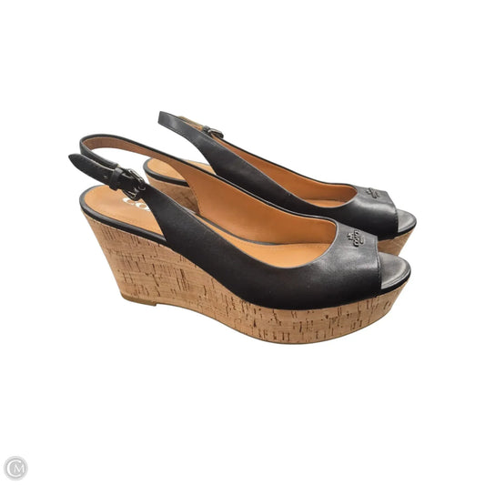 Shoes Designer By Coach In Black, Size: 7
