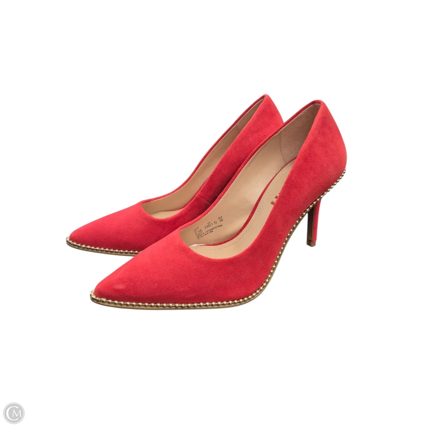 Shoes Designer By Coach In Red, Size: 5.5
