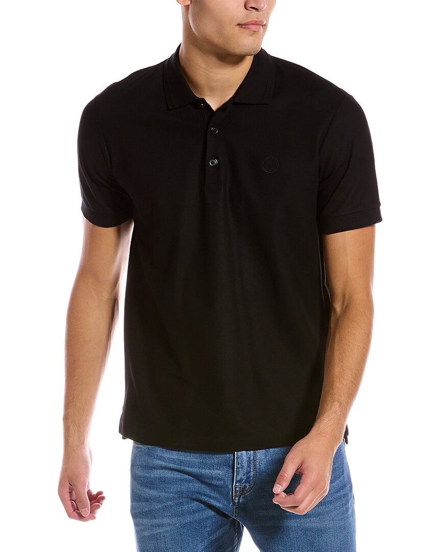Burberry Monogram Motif Polo Shirt Black Regular S