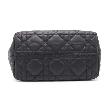 Dior TouJules Macrocannage Handbag BlackM2822OSHJ Calf Leather Size Small