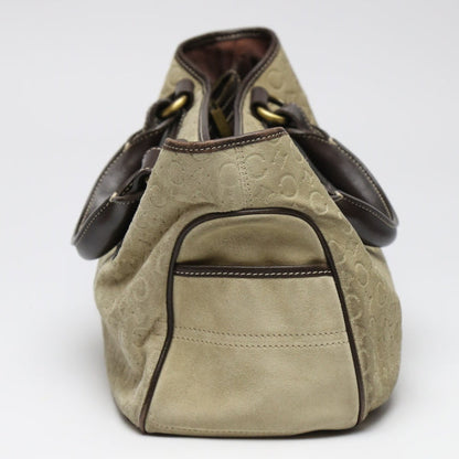 CELINE Handbag Suede beige Suede Celine Boogie bag Women Used
