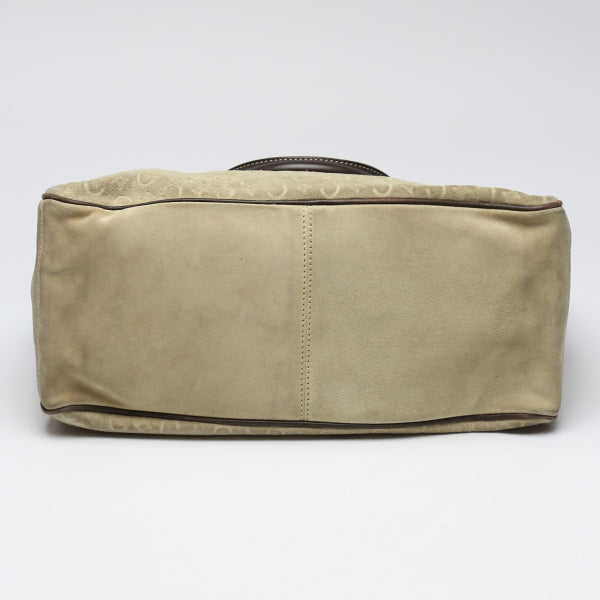 CELINE Handbag Suede beige Suede Celine Boogie bag Women Used