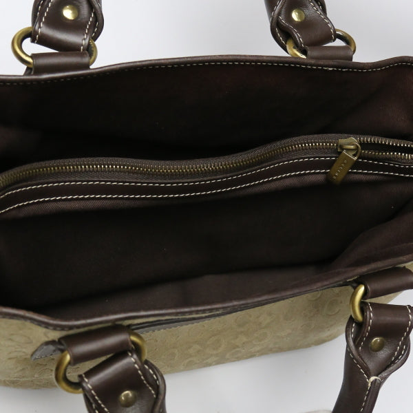 CELINE Handbag Suede beige Suede Celine Boogie bag Women Used