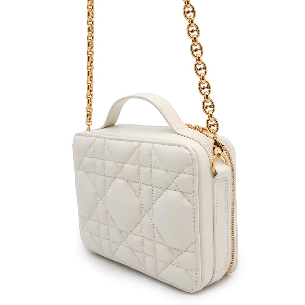 Dior Box Bag Caro WhiteS5140UNGX_M900 Calf Leather