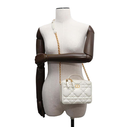 Dior Box Bag Caro WhiteS5140UNGX_M900 Calf Leather
