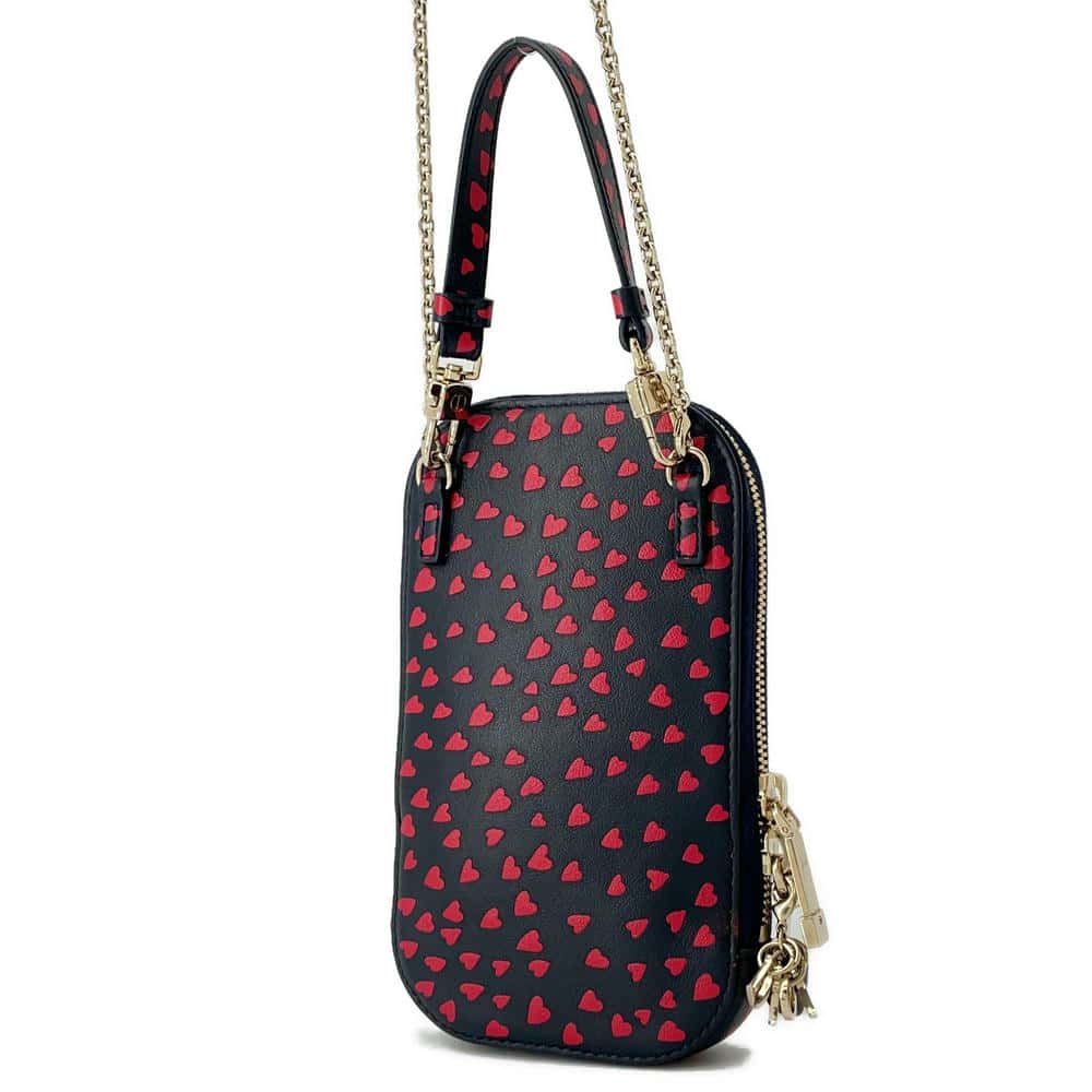 Dior Phone holder I LOVE Paris Navy/Red Leather