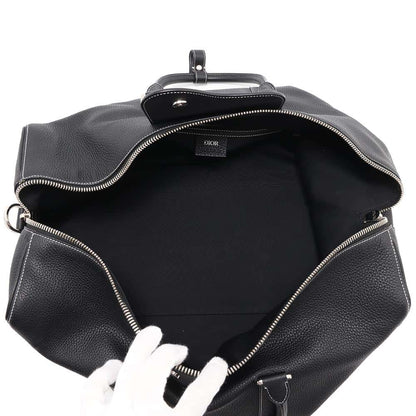 Dior Rango Travel Bag Black Leather Size 50