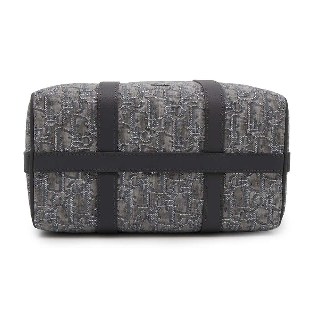 Dior Oblique Rango 2WAY Travel Bag Gray1ADDU114DOS Jacquard Calf Leather Size 26