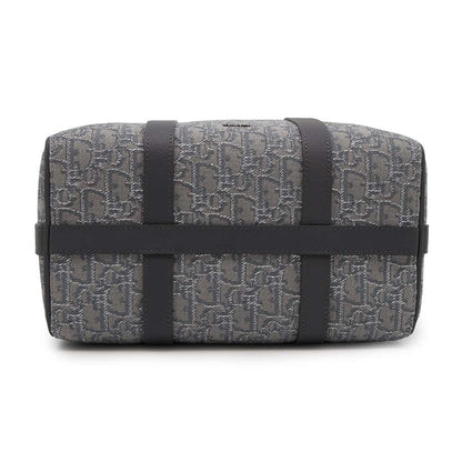 Dior Oblique Rango 2WAY Travel Bag Gray1ADDU114DOS Jacquard Calf Leather Size 26